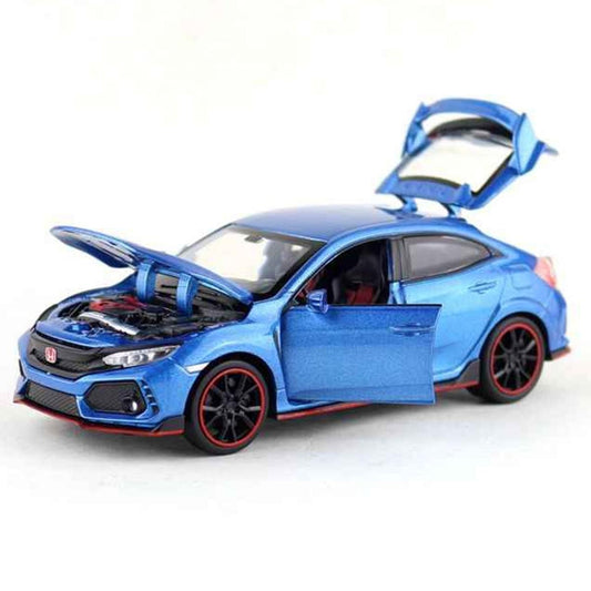 Honda Civic Type-R Racer Die-Cast Model Car | 6-Inch Alloy Toy Car with Sensor Touch (Random Color)