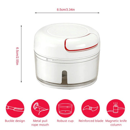 Mini Chopper Hand-power Food Chopper Mincer Mixer Blender