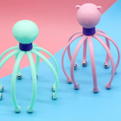 Octopus Shape Manual Head Scalp Massager