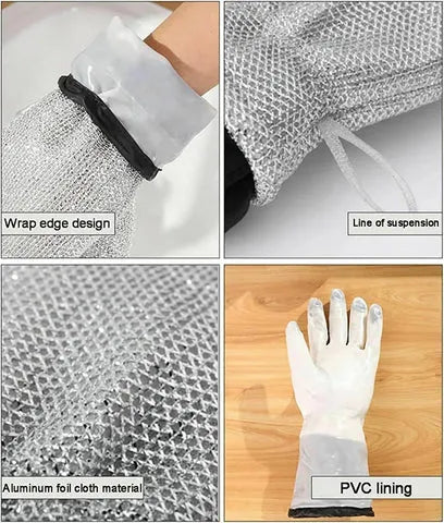 Wire Dishwashing Gloves