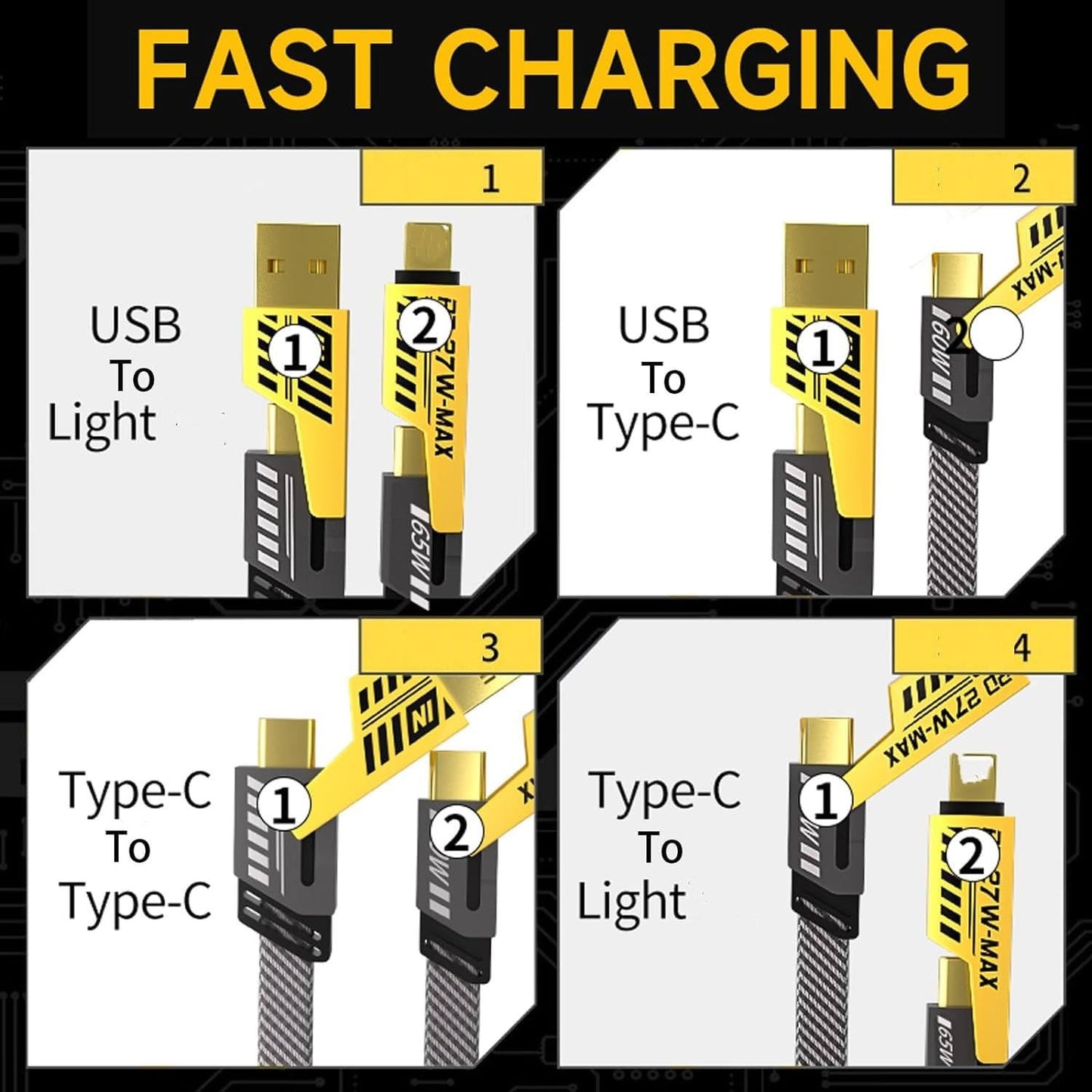 4-in-1 Multi USB Charging Cable