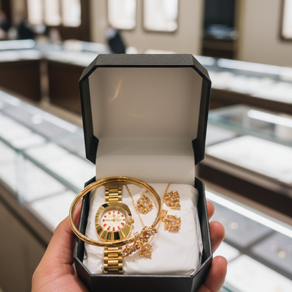 Jewellery Watch With Bangle