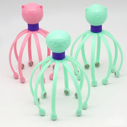 Octopus Shape Manual Head Scalp Massager